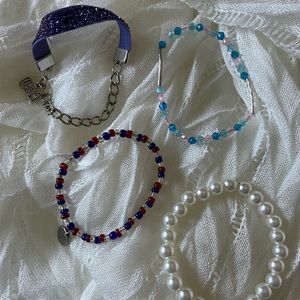 4 variety stretchy strands bracelet